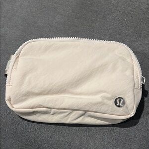 Lululemon Cream Zipper Pouch
